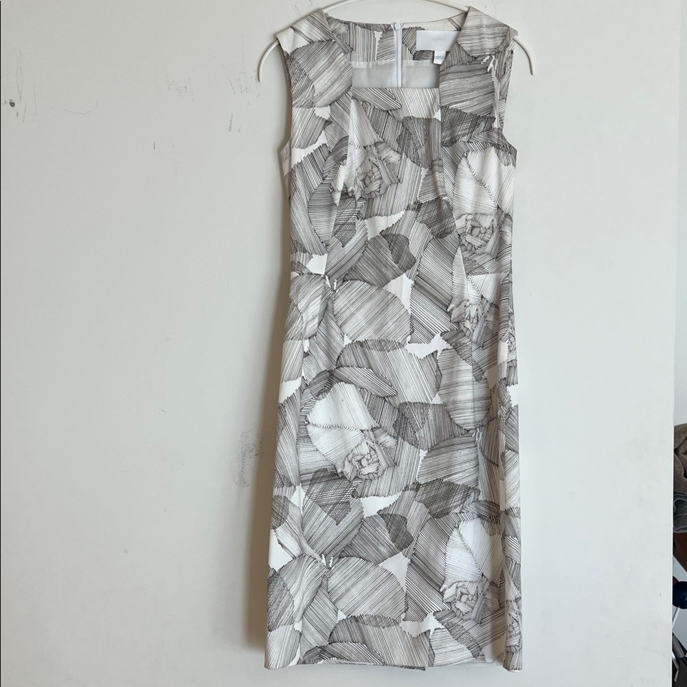 Boss Monochrome Patterned Midi Dress
